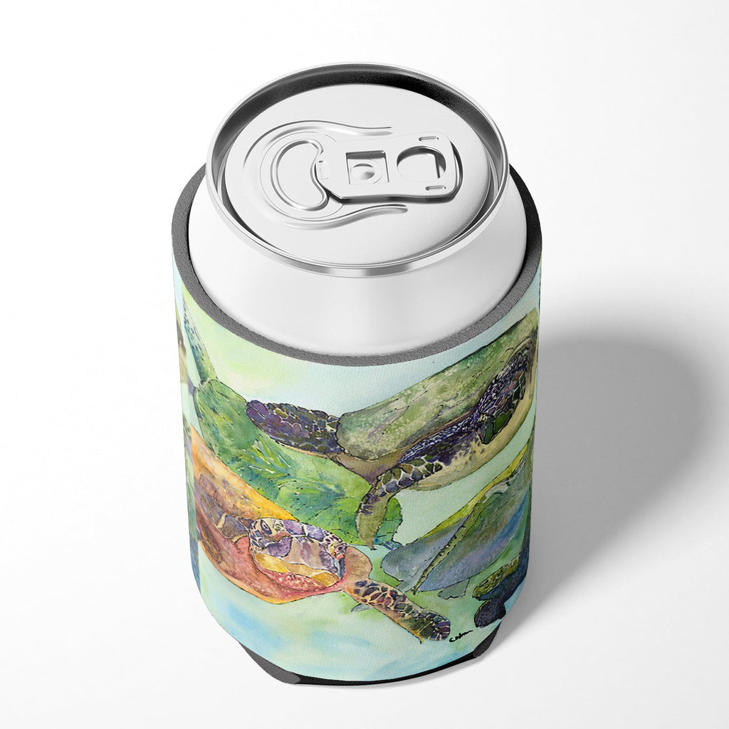 Turtle Loggerhead Can or Bottle Hugger Cooler Sleeve for Standard 12 oz Cans, Insulated Foam Beer & Soda Can Hugger Reusable