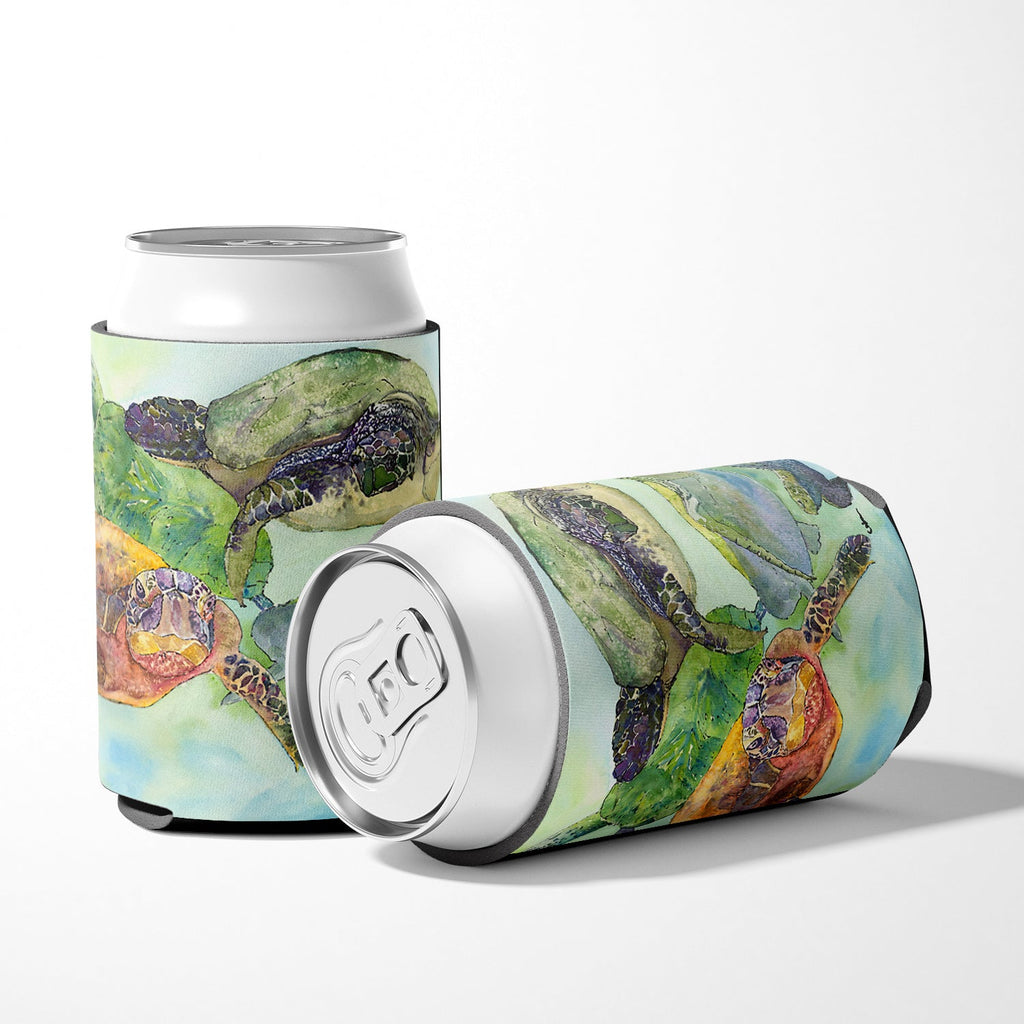 Turtle Loggerhead Can or Bottle Hugger Cooler Sleeve for Standard 12 oz Cans, Insulated Foam Beer & Soda Can Hugger Reusable