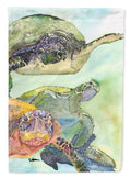 Turtle Loggerhead House Flag 28x40 Porch Sleeve Pole Decorative Outside Yard Banner Artwork Wall Hanging, Polyester