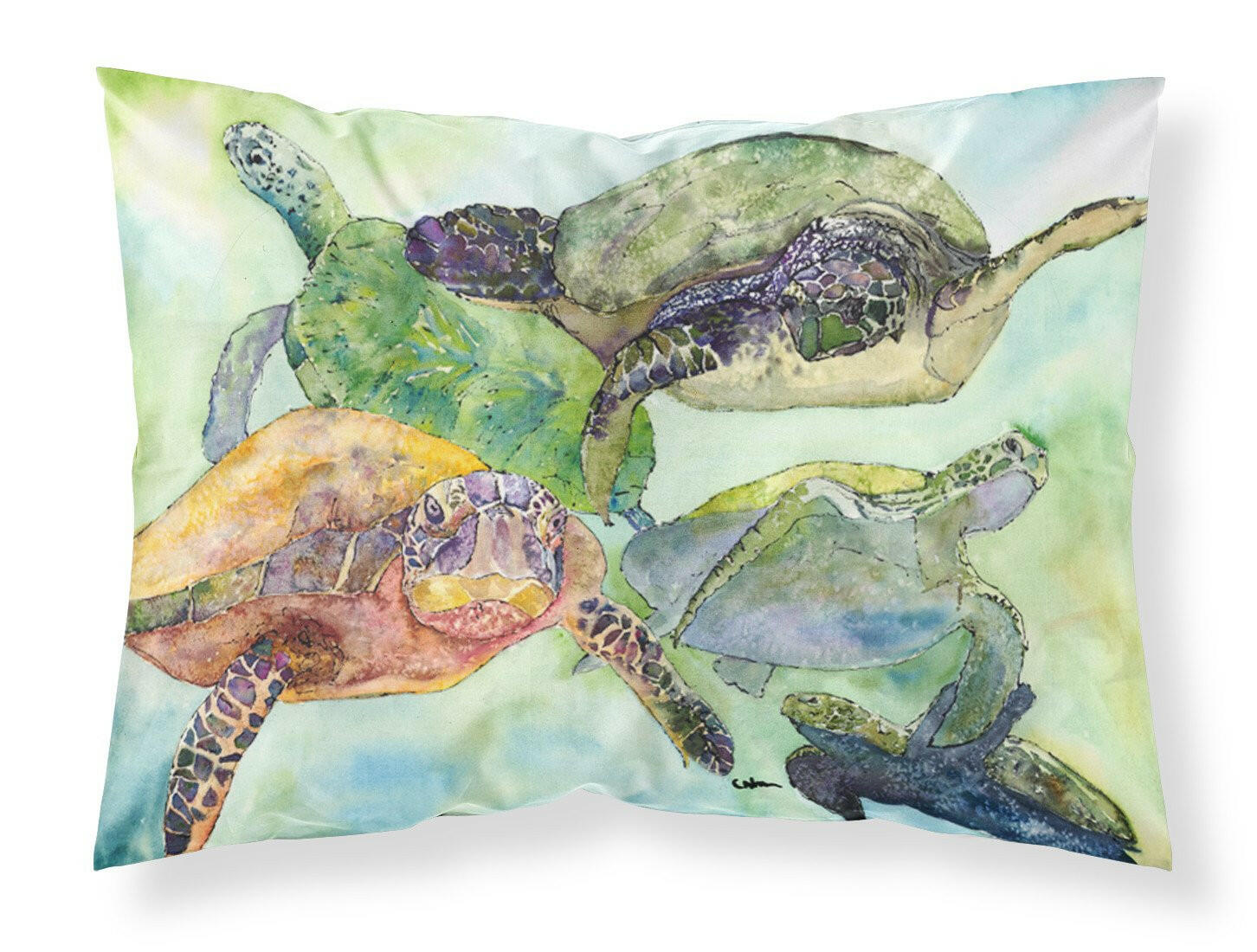 Turtle Loggerhead Standard Pillowcase Lightweight Super Soft Easy Care Decorative Artwork Pillowcase, Standard