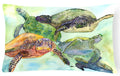 Turtle Loggerhead Decorative Throw Pillow 12x16 Indoor Outdoor Accent Cushion, Fabric Cover with Insert for Sofa, Bed, Porch & Living Room
