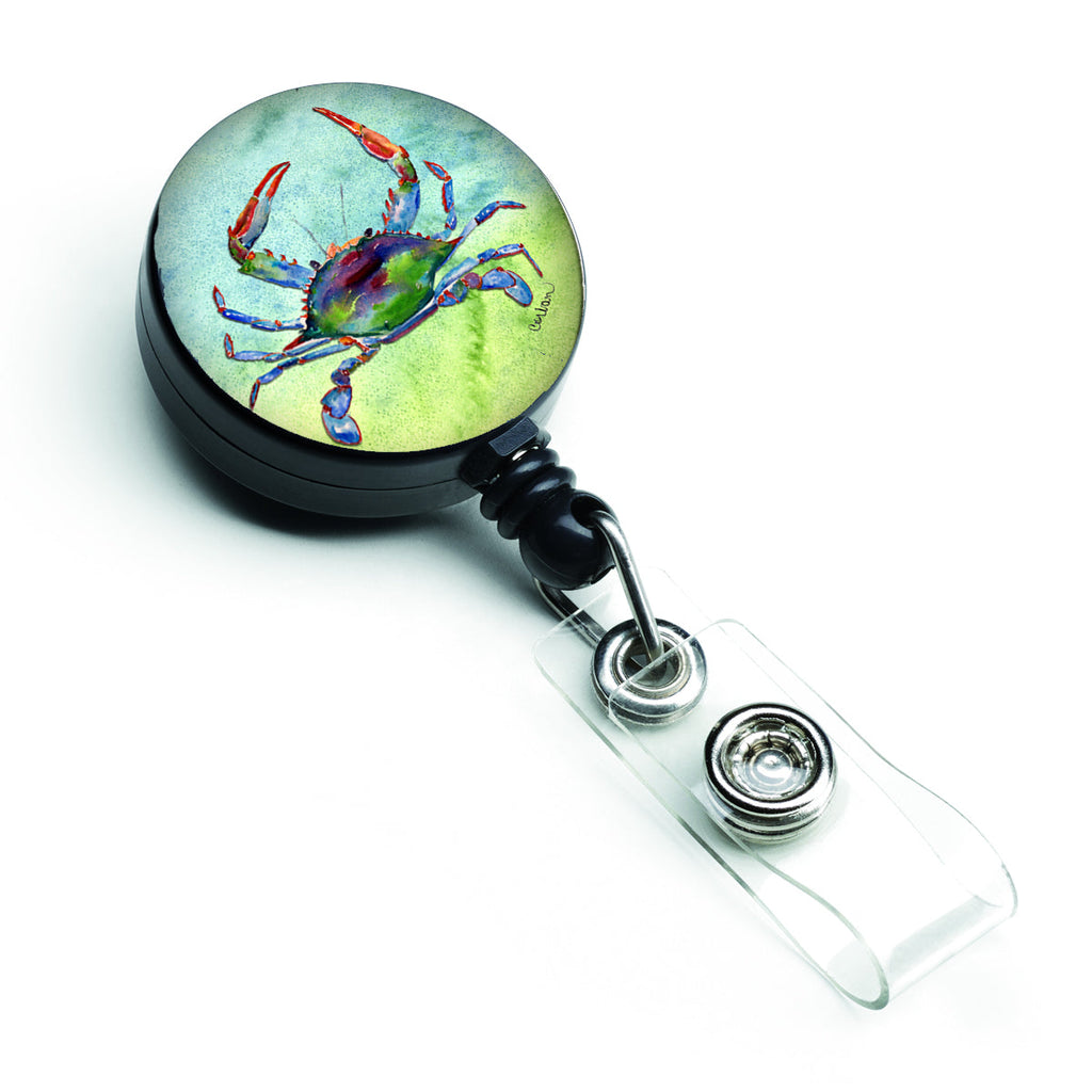 Crab Retractable Badge Reel for Nurses ID Badge Holder with Clip Retractable Employee Badge Holder, Belt Clip