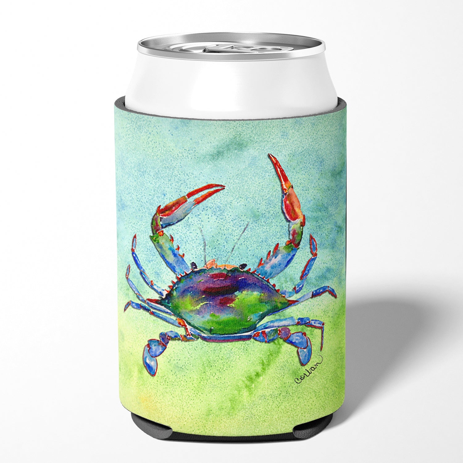 Crab Can or Bottle Hugger Cooler Sleeve for Standard 12 oz Cans, Insulated Foam Beer & Soda Can Hugger Reusable