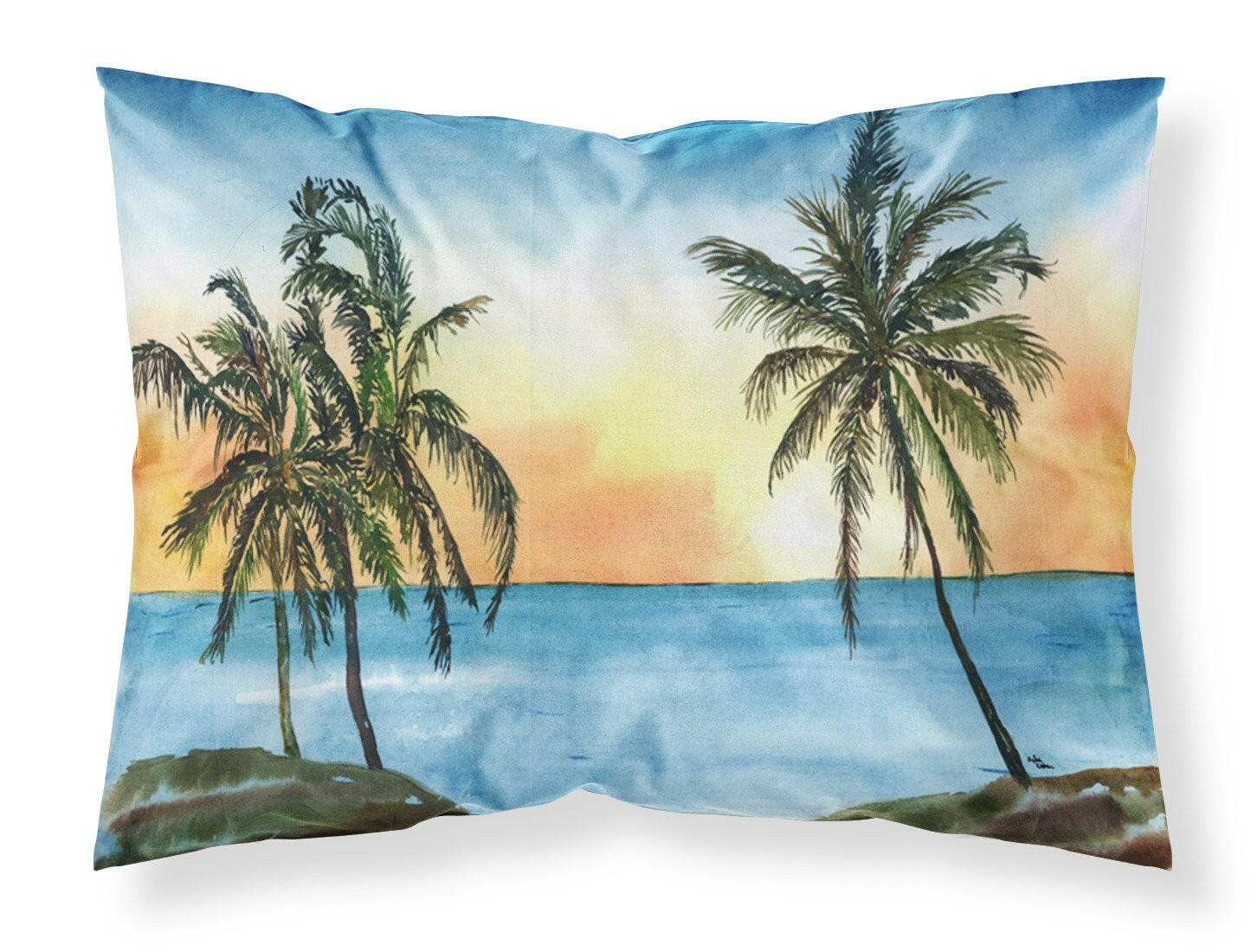 Palm Tree Standard Pillowcase Lightweight Super Soft Easy Care Decorative Artwork Pillowcase, Standard