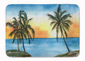 Palm Tree Memory Foam Kitchen Mat Machine Washable Anti-Fatigue Cushion Comfort Bath or Kitchen Rug