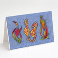 Seahorse Greeting Cards Pack of 8 Blank Cards with Envelopes Whimsical A7 Size 5x7