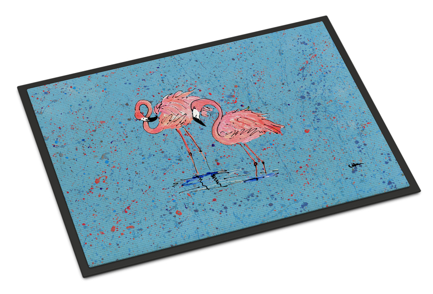 Flamingo Doormat Indoor Outdoor 24H X 36W Front Door Mat Rugs for Entryway, Non Slip Washable Low Pile,