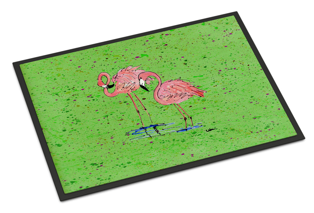 Flamingo Doormat Indoor Outdoor 24H X 36W Front Door Mat Rugs for Entryway, Non Slip Washable Low Pile,