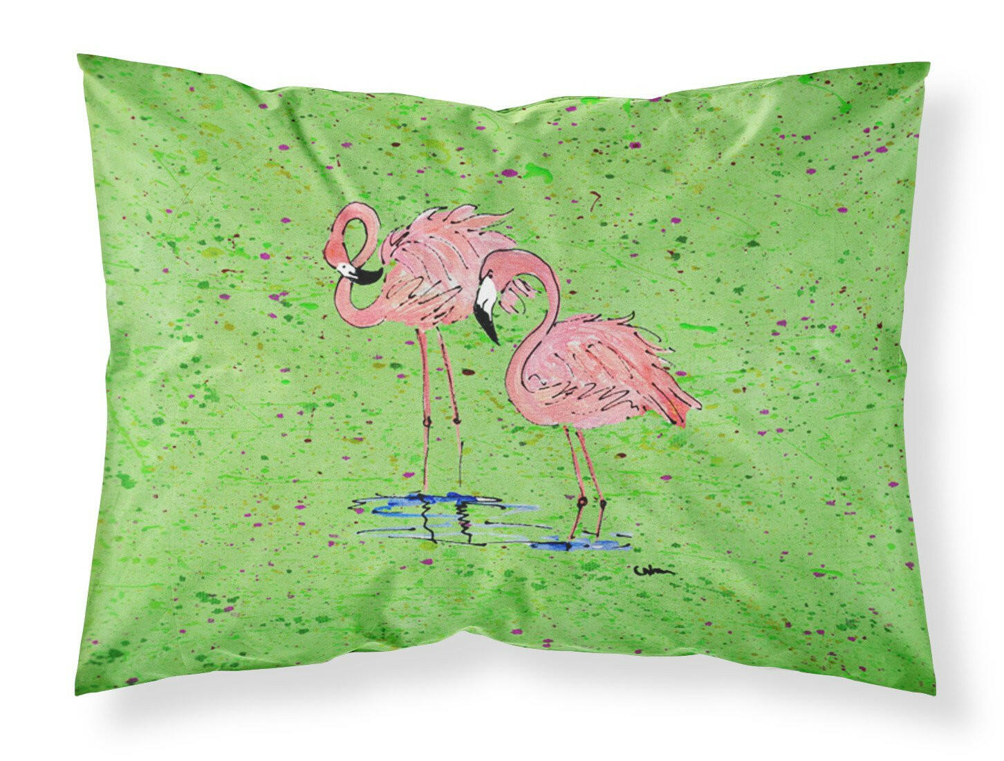 Flamingo Standard Pillowcase Lightweight Super Soft Easy Care Decorative Artwork Pillowcase, Standard