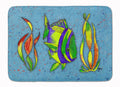 Tropical Fish on Blue Memory Foam Kitchen Mat Machine Washable Anti-Fatigue Cushion Comfort Bath or Kitchen Rug