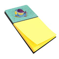 Tropical Fish on Teal Watercolor Sticky Note Holder Refillable Dispenser Desk Accessory 3x3 Pad Gift