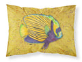 Tropical Fish on Mustard Standard Pillowcase Lightweight Super Soft Easy Care Decorative Artwork Pillowcase, Standard