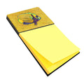 Tropical Fish on Mustard Watercolor Sticky Note Holder Refillable Dispenser Desk Accessory 3x3 Pad Gift