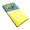 Tropical Fish on Blue Watercolor Sticky Note Holder Refillable Dispenser Desk Accessory 3x3 Pad Gift