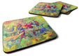 Parrots Galore Foam Coasters Set of 4 Cup Coasters for Indoor Outdoor, Tabletop Protection, Anti Slip, Mouse pad Material