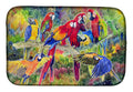 Parrot Dish Drying Mat Absorbent Dish Drying Mat Pad for Kitchen Counter Dish Drainer Mat for Countertop, 14 x 21", Multicolor