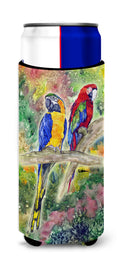 Parrot Slim Can Hugger , Insulated Foam Hugger for 12 oz Slim Cans, Beer Bottles & Water Bottles, Printed in USA