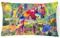 Parrot Decorative Throw Pillow 12x16 Indoor Outdoor Accent Cushion, Fabric Cover with Insert for Sofa, Bed, Porch & Living Room