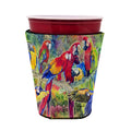 Parrot Red Cup Hugger Sleeve for 16–22 oz Party Cups, Insulated Foam Drink Holder for Iced Coffee, Tailgate & BBQ Reusable