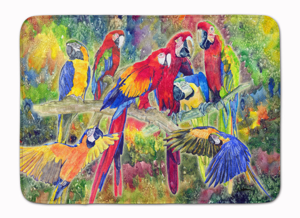 Parrot Memory Foam Kitchen Mat Machine Washable Anti-Fatigue Cushion Comfort Bath or Kitchen Rug