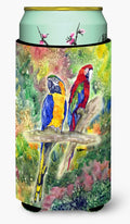 Parrot Tall Boy Hugger Can Cooler Sleeve Machine Washable Drink Collapsible Insulator Beverage Insulated Holder