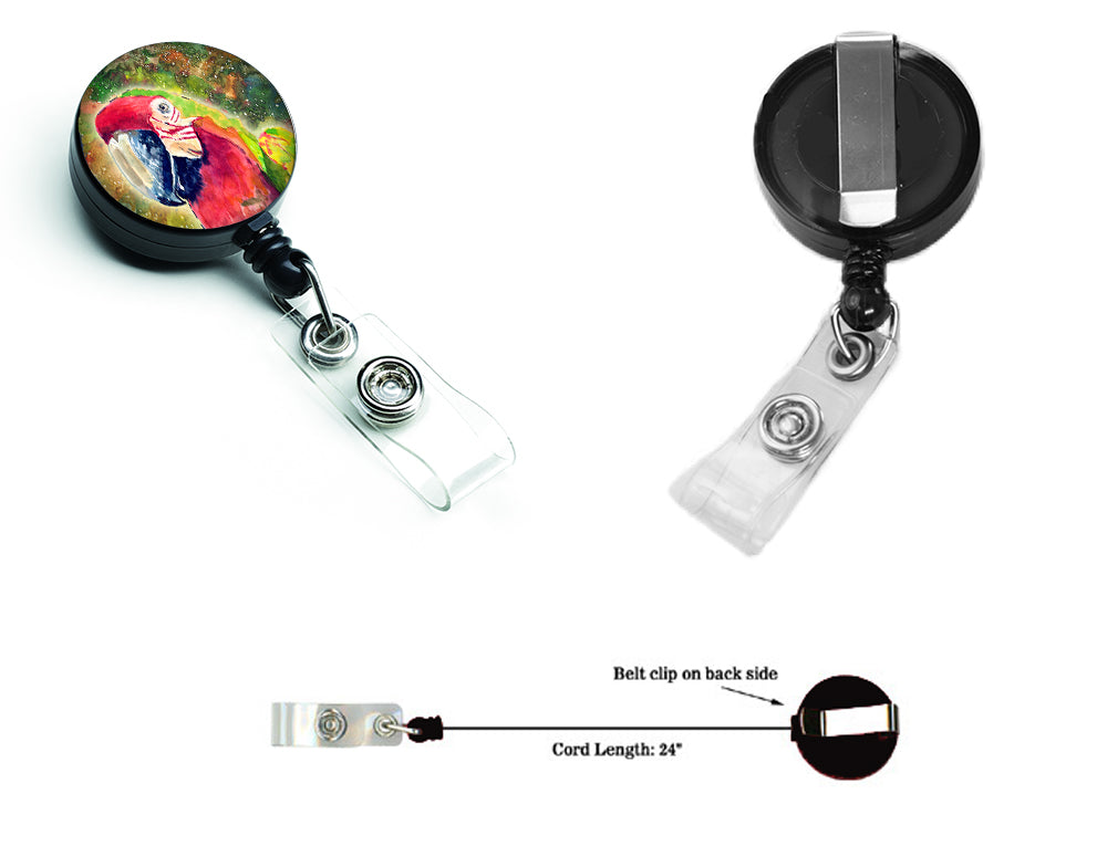 Parrot  Parrot Head Retractable Badge Reel for Nurses ID Badge Holder with Clip Retractable Employee Badge Holder, Belt Clip