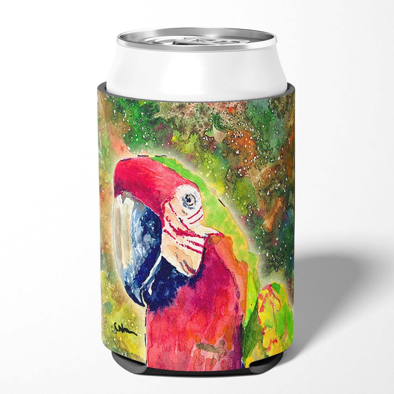 Parrot  Parrot Head Can or Bottle Hugger Cooler Sleeve for Standard 12 oz Cans, Insulated Foam Beer & Soda Can Hugger Reusable