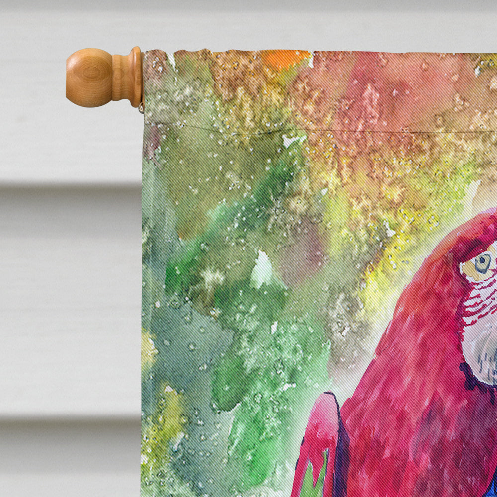 Parrot  Parrot Head House Flag 28x40 Porch Sleeve Pole Decorative Outside Yard Banner Artwork Wall Hanging, Polyester