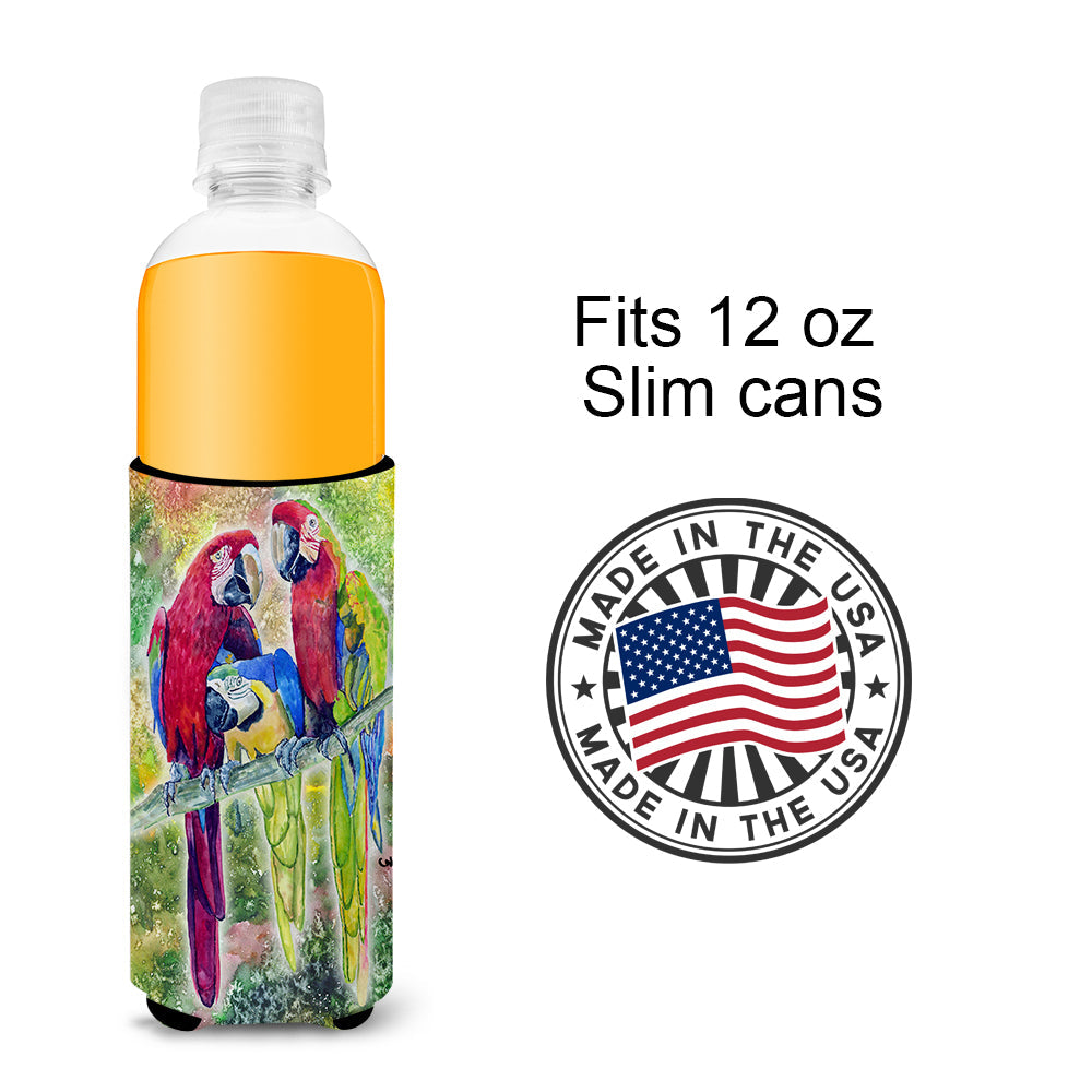 Parrot  Parrot Head Slim Can Hugger , Insulated Foam Hugger for 12 oz Slim Cans, Beer Bottles & Water Bottles, Printed in USA