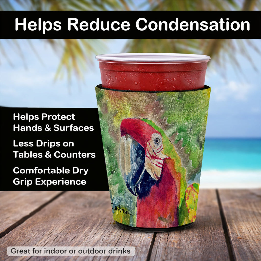 Parrot  Parrot Head Red Cup Hugger Sleeve for 16–22 oz Party Cups, Insulated Foam Drink Holder for Iced Coffee, Tailgate & BBQ Reusable