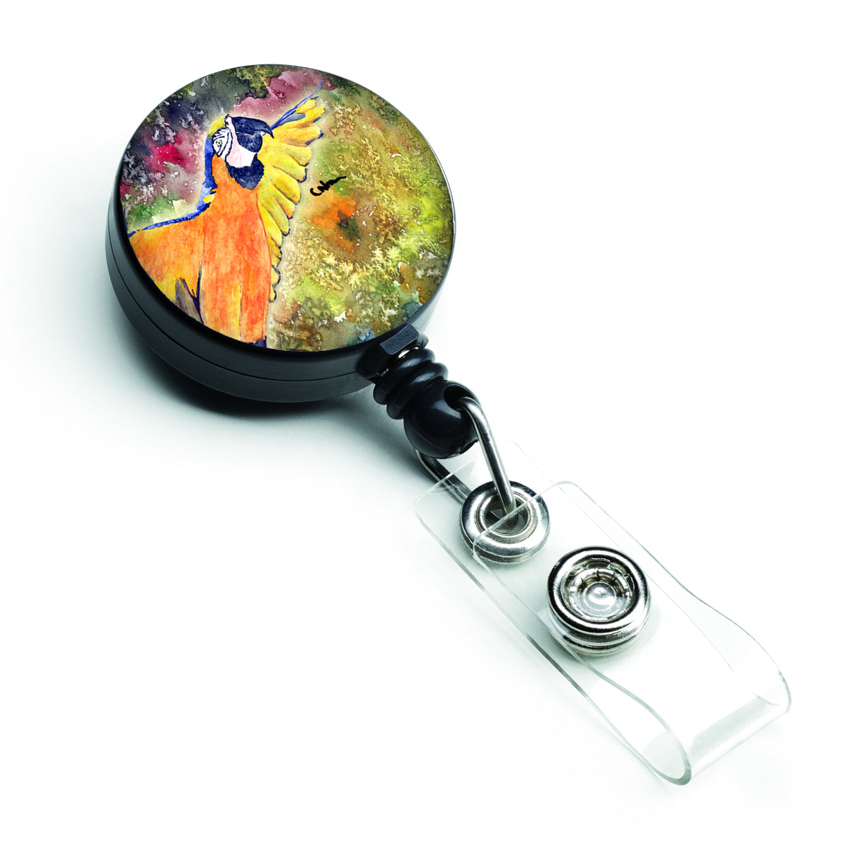 Parrot  Parrot Head Retractable Badge Reel for Nurses ID Badge Holder with Clip Retractable Employee Badge Holder, Belt Clip