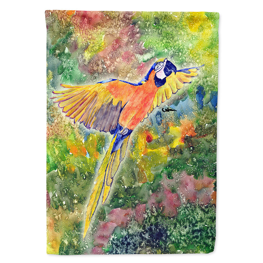 Parrot  Parrot Head House Flag 28x40 Porch Sleeve Pole Decorative Outside Yard Banner Artwork Wall Hanging, Polyester