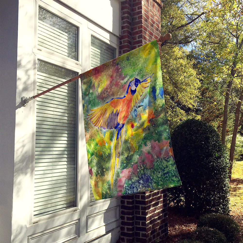 Parrot  Parrot Head House Flag 28x40 Porch Sleeve Pole Decorative Outside Yard Banner Artwork Wall Hanging, Polyester