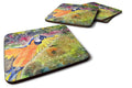 Parrot  Parrot Head Foam Coasters Set of 4 Cup Coasters for Indoor Outdoor, Tabletop Protection, Anti Slip, Mouse pad Material
