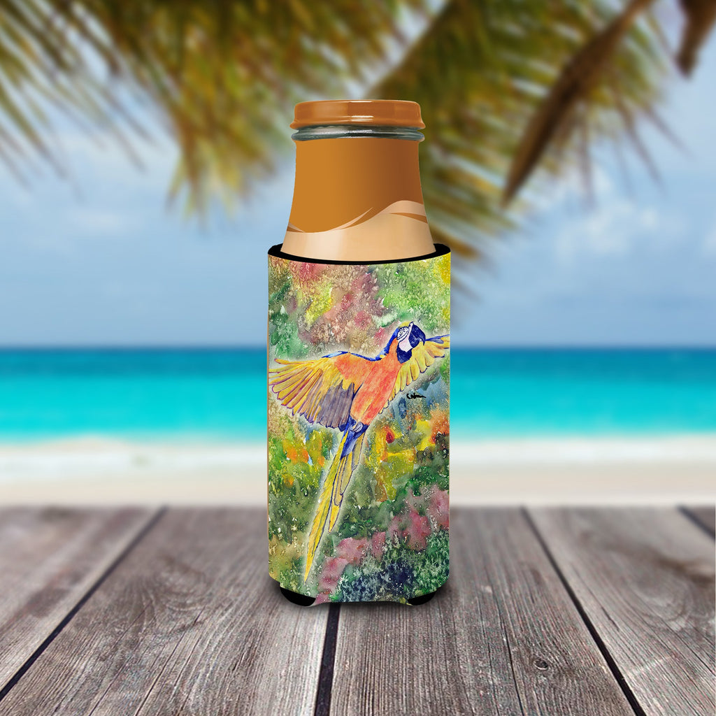 Parrot  Parrot Head Slim Can Hugger , Insulated Foam Hugger for 12 oz Slim Cans, Beer Bottles & Water Bottles, Printed in USA