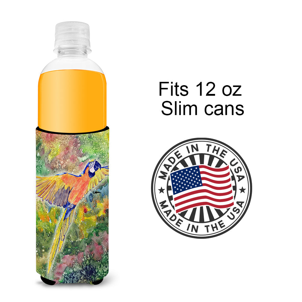 Parrot  Parrot Head Slim Can Hugger , Insulated Foam Hugger for 12 oz Slim Cans, Beer Bottles & Water Bottles, Printed in USA