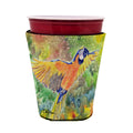 Parrot  Parrot Head Red Cup Hugger Sleeve for 16–22 oz Party Cups, Insulated Foam Drink Holder for Iced Coffee, Tailgate & BBQ Reusable