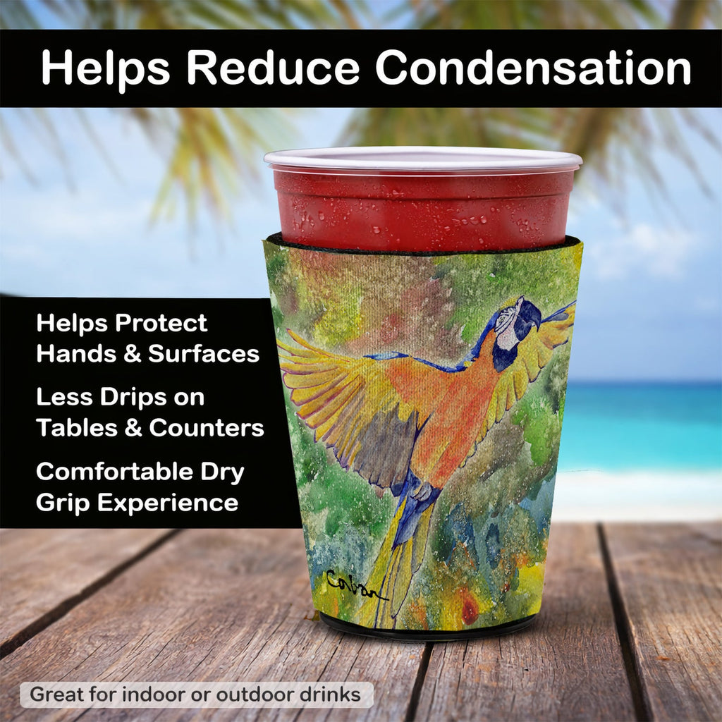 Parrot  Parrot Head Red Cup Hugger Sleeve for 16–22 oz Party Cups, Insulated Foam Drink Holder for Iced Coffee, Tailgate & BBQ Reusable