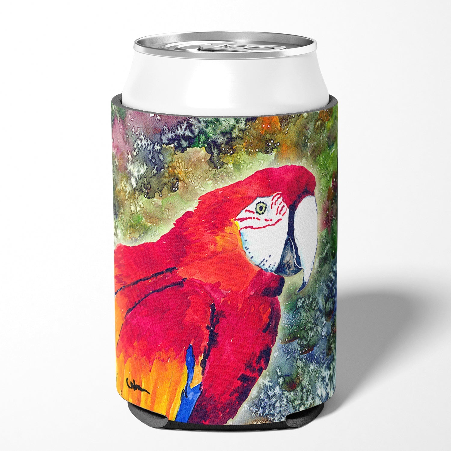 Parrot  Parrot Head Can or Bottle Hugger Cooler Sleeve for Standard 12 oz Cans, Insulated Foam Beer & Soda Can Hugger Reusable