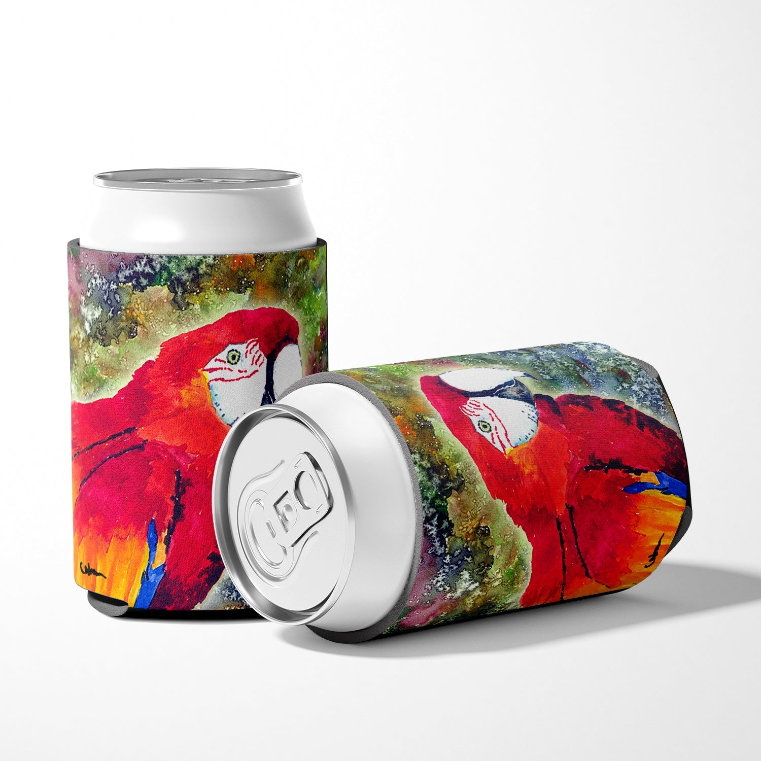 Parrot  Parrot Head Can or Bottle Hugger Cooler Sleeve for Standard 12 oz Cans, Insulated Foam Beer & Soda Can Hugger Reusable