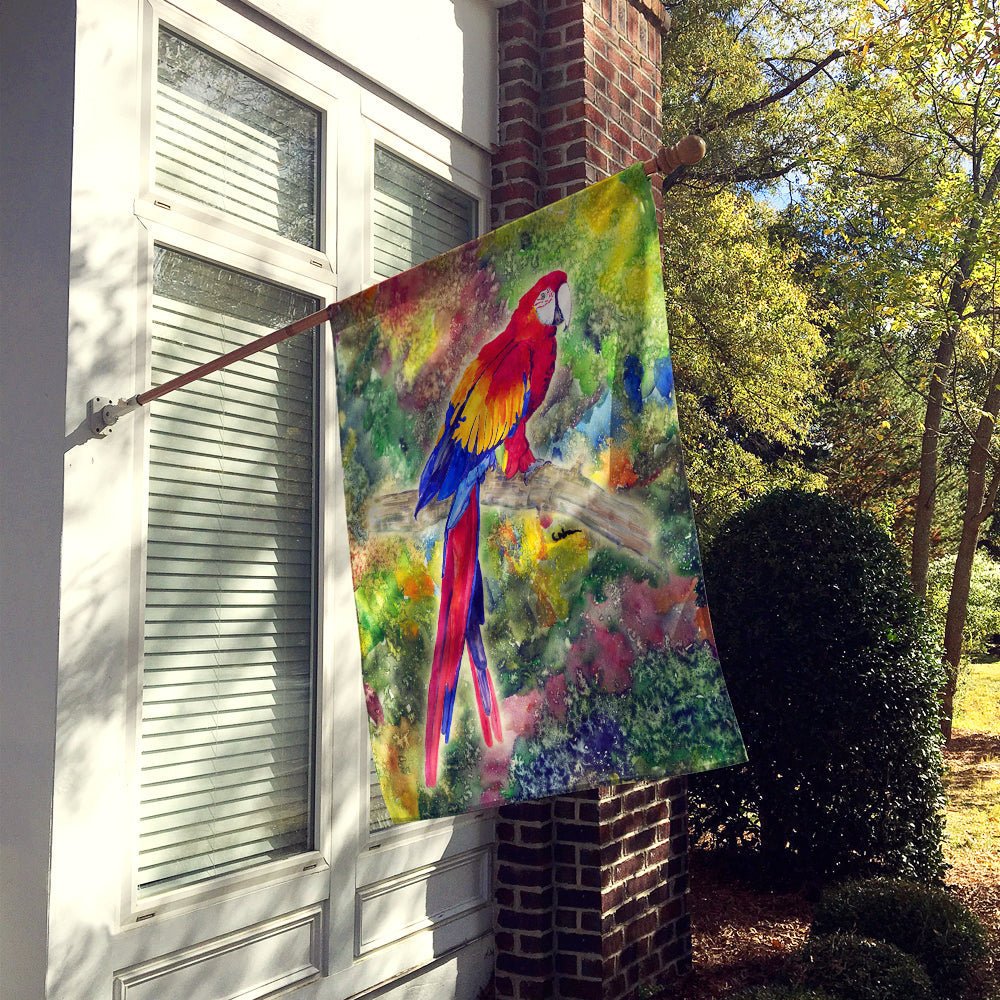 Parrot  Parrot Head House Flag 28x40 Porch Sleeve Pole Decorative Outside Yard Banner Artwork Wall Hanging, Polyester