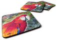 Parrot  Parrot Head Foam Coasters Set of 4 Cup Coasters for Indoor Outdoor, Tabletop Protection, Anti Slip, Mouse pad Material