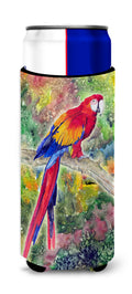 Parrot  Parrot Head Slim Can Hugger , Insulated Foam Hugger for 12 oz Slim Cans, Beer Bottles & Water Bottles, Printed in USA