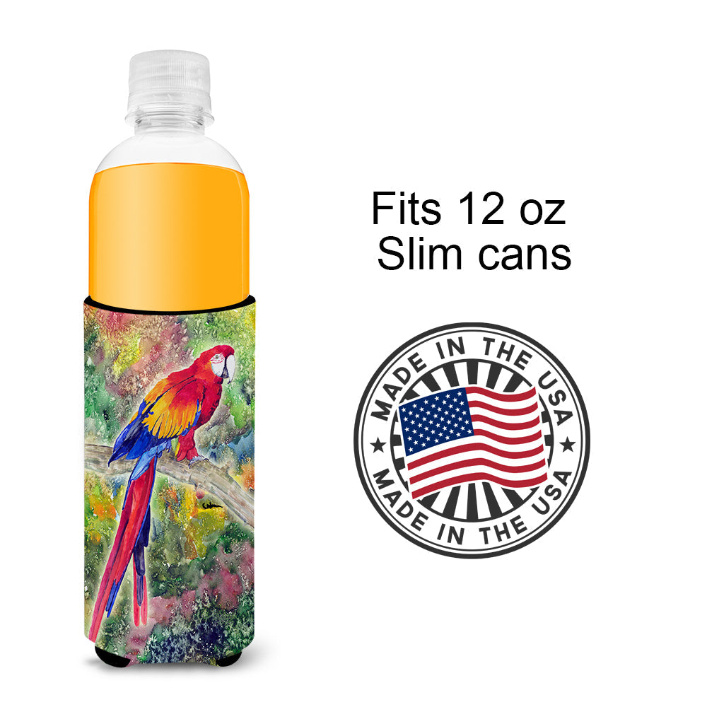 Parrot  Parrot Head Slim Can Hugger , Insulated Foam Hugger for 12 oz Slim Cans, Beer Bottles & Water Bottles, Printed in USA