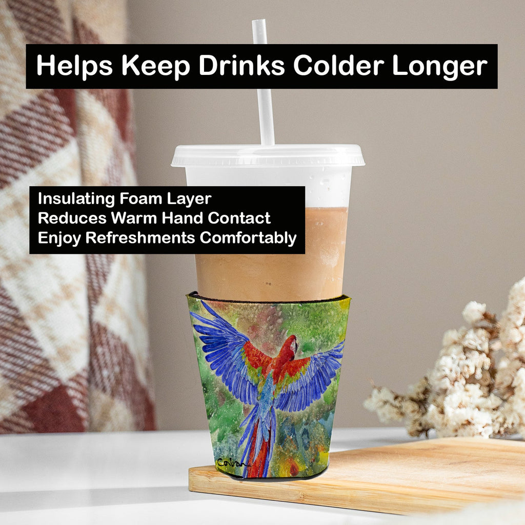 Red Cup Hugger Sleeve for 16–22 oz Party Cups, Insulated Foam Drink Holder for Iced Coffee, Tailgate & BBQ Reusable