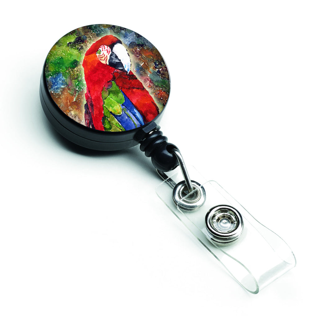 Parrot Retractable Badge Reel for Nurses ID Badge Holder with Clip Retractable Employee Badge Holder, Belt Clip