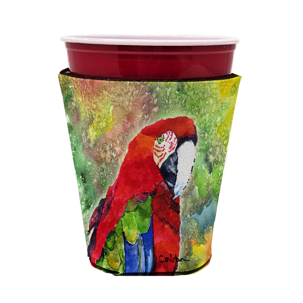 Parrot Red Cup Hugger Sleeve for 16–22 oz Party Cups, Insulated Foam Drink Holder for Iced Coffee, Tailgate & BBQ Reusable