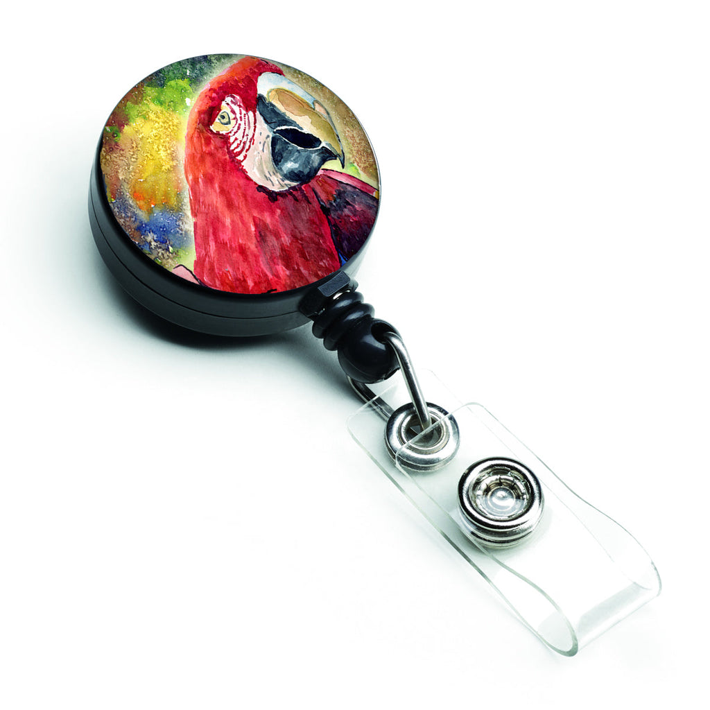 Bird - Parrot Retractable Badge Reel for Nurses ID Badge Holder with Clip Retractable Employee Badge Holder, Belt Clip