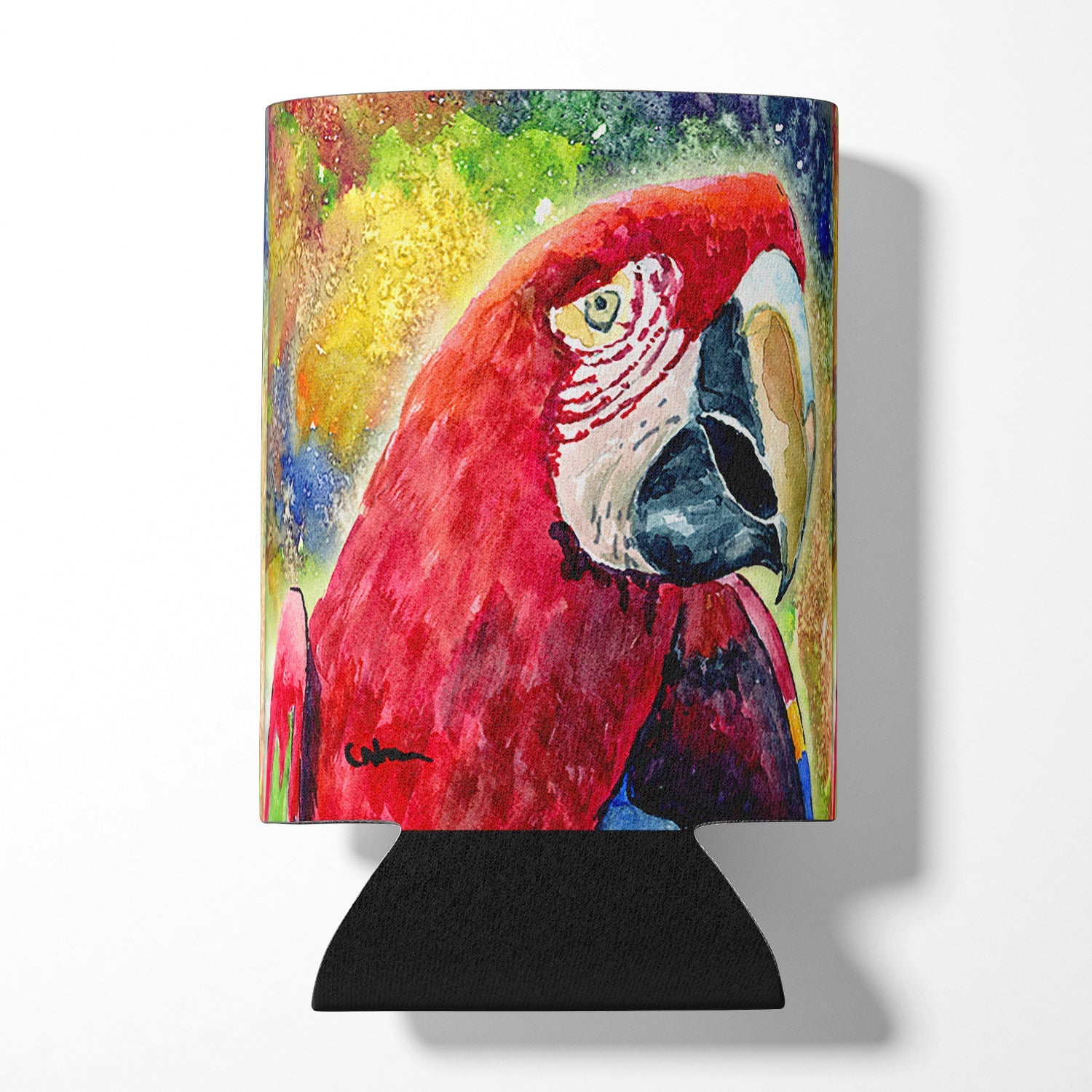 Bird - Parrot Can or Bottle Hugger Cooler Sleeve for Standard 12 oz Cans, Insulated Foam Beer & Soda Can Hugger Reusable
