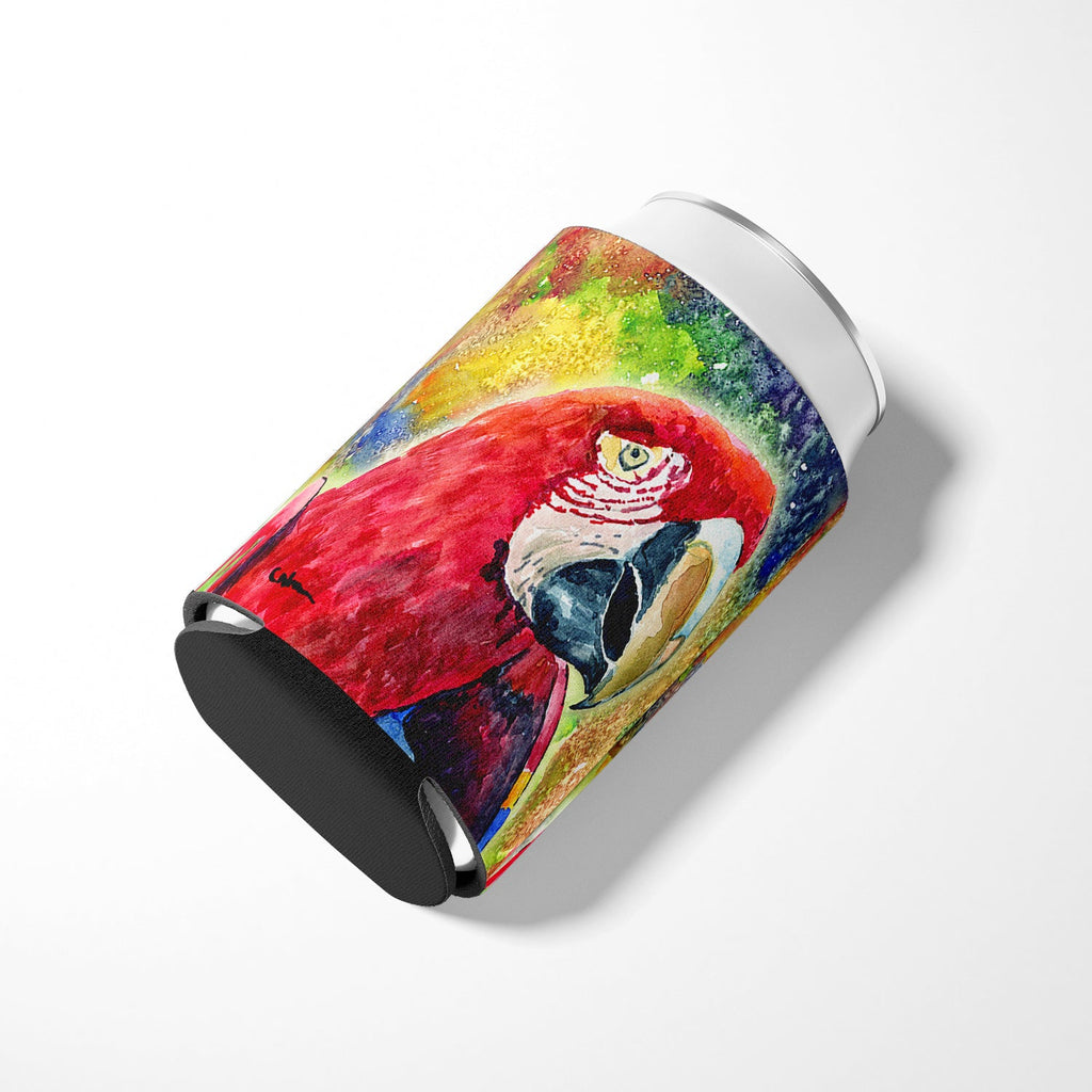 Bird - Parrot Can or Bottle Hugger Cooler Sleeve for Standard 12 oz Cans, Insulated Foam Beer & Soda Can Hugger Reusable